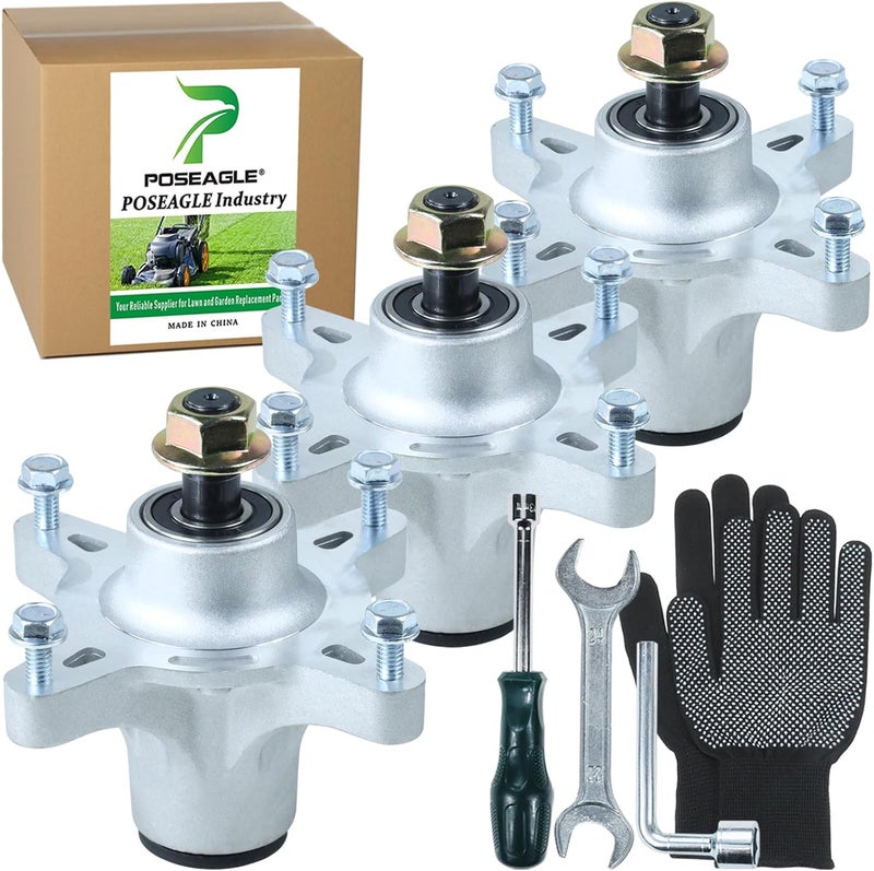 POSEAGLE 3 Pack 121-0751 Spindle Assembly Replaces 139-3214, 117-7267, 117-7439 for Toro SS4225 SS 4225 SS5000 MX5025 SS5060 MX5075 Riding Mowers - Image 1